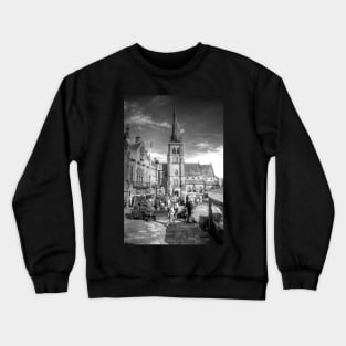 Durham City Centre Black And White Crewneck Sweatshirt